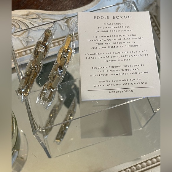 Chain Link Statement Earrings - Eddie Borgo - Picture 7 of 11